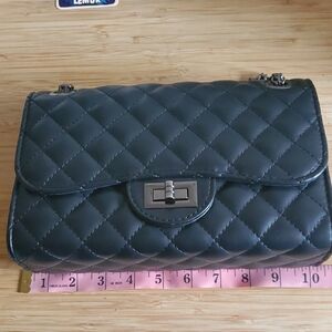 Black Quilted Shoulder Bag